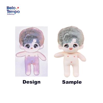 China Low Moq OEM Manufacturer Customized 20cm 10cm kpop plushie plushie toy kpop doll clothes plush doll simulation cute gift with high quality for sale