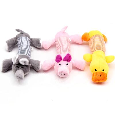 China Viable Chew Toy Squeaky Interactive Puppy Dog Plush Dog Toys Non-Toxic Chew Puppy Dogs Stuffed Toy Bite Game Durable Chew Toys for sale