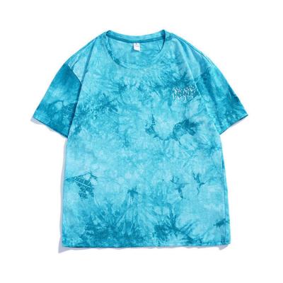 China Anti-wrinkle China Factory Price Unisex Casual Tie Dye T-Shirt Streetwear Short Sleeve Tye Dye Tshirts for sale