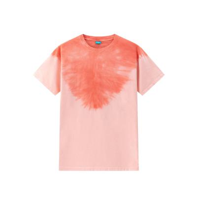 China Anti-wrinkle Hot Selling Product 100% Cotton Men Tie Dye Fashion Tshirt Short Sleeve Woman T Shirt for sale