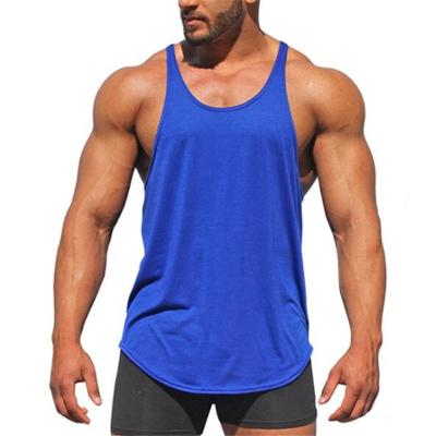 China QUICK DRY Fashion Men's Sleeveless T-Shirt 100%Cotton Fitness Tank Top Men Running Singlet for sale