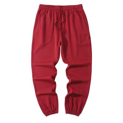 China Anti-wrinkle Hot Selling Blank Sweats Pants Men Unisex Casual Joggers 100%Cotton Men's Pants Trousers for sale