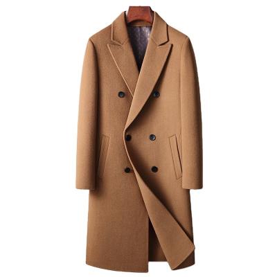 China Other Custom Luxury Worsted Wool Overcoat Trench Coat Men Double Woolen Korean Coats for sale