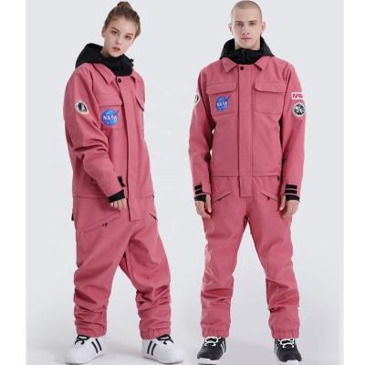 China Long Size Waterproof Snow Romper Plus Breathable One Pieces Snowboard Suits Overall Ski Wear Overalls For Skiing White for sale