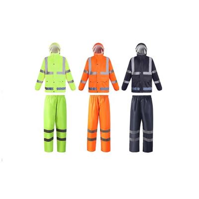 China High Visibility Waterproof Breathable Reflective Suit Jackets Safety Safty Vest for sale