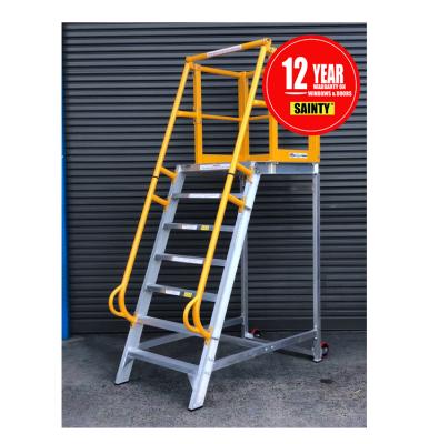 China Hot Selling Folding Ladders 2021 Years Customized Industrial Ladder Aluminum Platform for sale