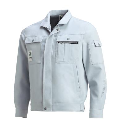 China Shrinking Men's Jacket Spring Autumn Safety White Workwear Does Not Use Work Suit Anti-Static Coveralls for sale