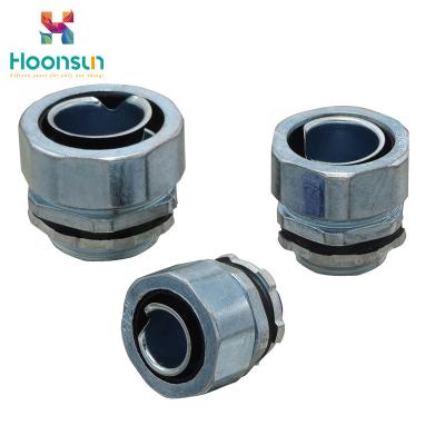 China Zinc Alloy Watertight Conduit Connector Hexagonal Type With IP68 Waterproof for sale