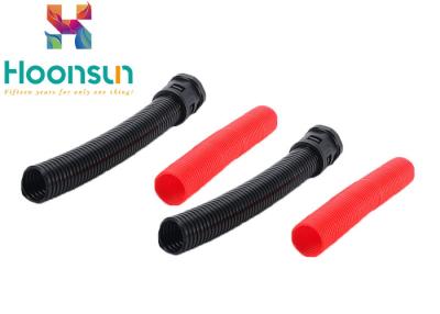 China AD15.8 Black & Red Flexible Hose Pipe Standard Plastic Corrugated Pipe  for sale