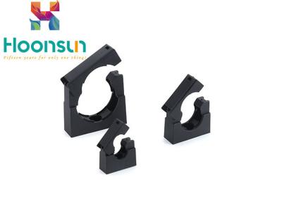 China Black Color Electrical Flexible Conduit Clamps Nylon Corrugated Conduit Cable Clamp for sale