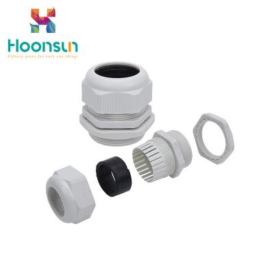 China UL94-V2 M25 Thread Nylon Cable Gland Conjoined Type Nickel Plating for sale