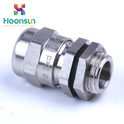 China Double Seal Metal Armored Cable Gland Waterproof IP68 Flame Retardant for sale