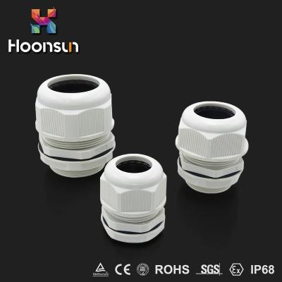 China M25 Thread Dustproof Waterproof IP68 Nylon Cable Gland With Balck Customized Colors for sale