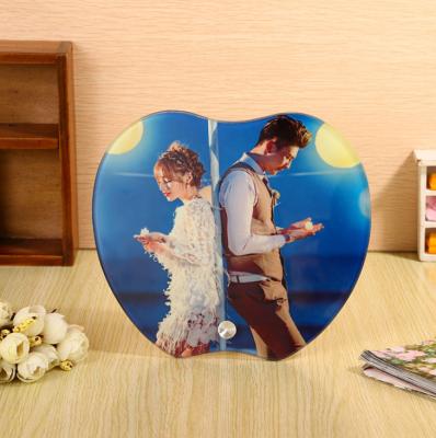 China High Quality Environmental Friendly Sublimation Glass Transparent Photo Frames BL-39 for sale