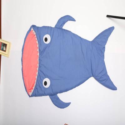 China Competitive Price Hybrid Type Shark Shape Pattern Kids Sleeping Bag for sale