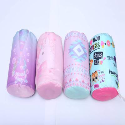 China Factory Price Hybrid Type Unicorn Mermaid Pattern Colorful Printing Kids Sleeping Bag for sale