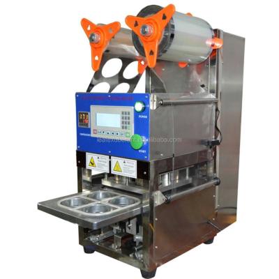 China Automatic Plastic Food 60mm Cup Sealing Machine With One Cup Per Time for sale