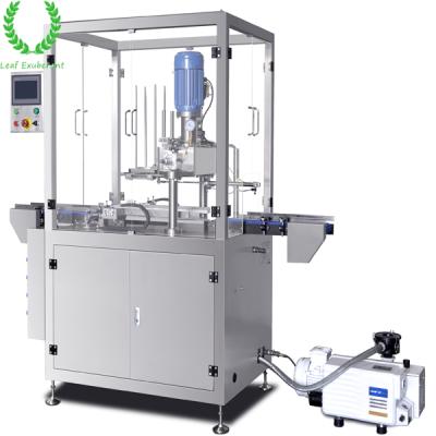 China Semi - Automatic Food Vacuum And Nitrogen Filling Box Seamer for sale