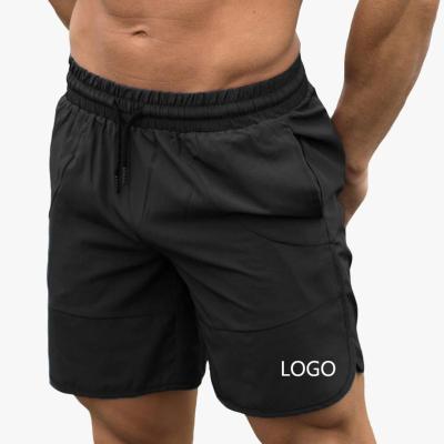 China Breathable Wholesale Custom Logo Mens Athletic Wear Sweat Wicking Fitness Workout Gym Running Shorts for sale