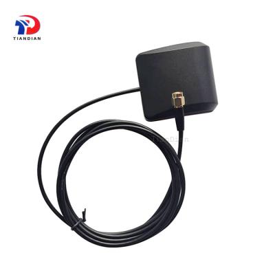 China High Gain 1575.42MHz Positioning 30dBi GPS Navigation External Active Antenna 50*55*17mm for sale