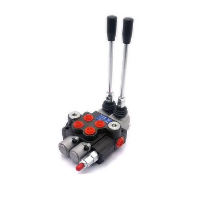 China P40-2 Manual Joystick Hydraulic Multiple Directional Control Valve For Tractor Factory Dropshipping for sale