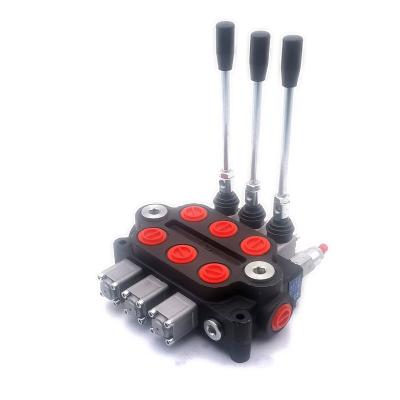 China Manual 80 L/min Flow Rate Hand Control ZT-L20-3 Dump Truck Excavator Transmission Hydraulic Monoblock Directional Control Valve for sale