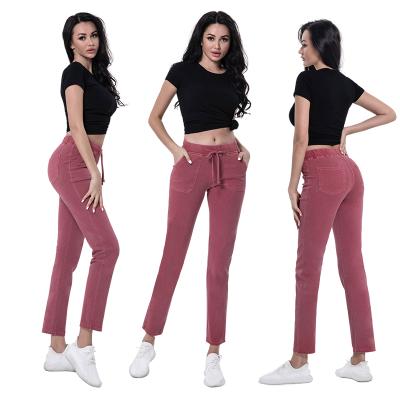 China QUICK DRY Fashion Casual Cargo Pants Women Skinny Jeans Womens Stretch Casual Pants Trousers for sale