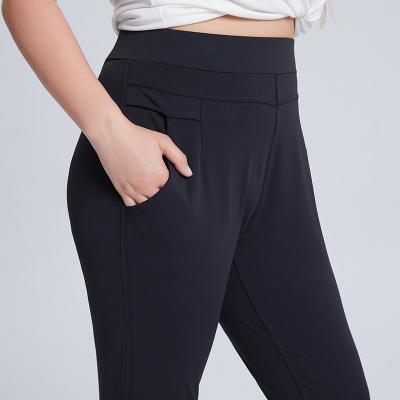 China High Quality Pants Windproof Solid Color 3XL Casual Breathable Plus Size Pants For Woman for sale