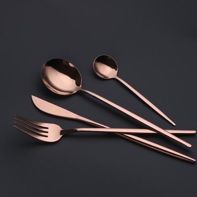 China Kallete Style Stainless Steel Viable Modern Luxury Portuguese Dining Cutlery Set Hotel Restaurant Tableware High Quality Flatware 4pcs for sale