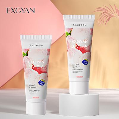 China Anti-Chapping OEM ODM Hot Sales EXGYAN Peach Milk Scent Mild and Moisturizing Hand Whitening Hand Cream for sale