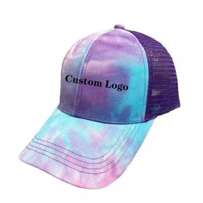 China COMMON Print Sports Hat Summer Style Dad Hats With Adjustable Logo Tie Dye Customize To Embroider Baseball Cap for sale