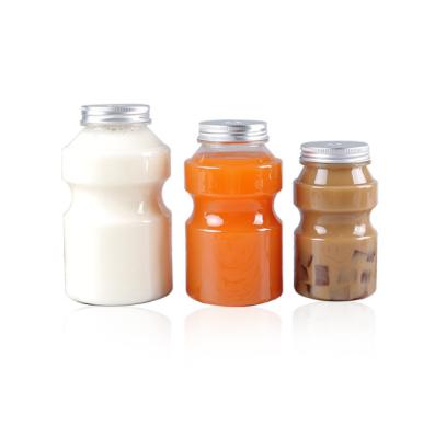 China Disposable Beverage Yogurt PET Bottle 300ml 500ml 700ml 10oz 16oz 22oz For Bubble Milktea Juice Beverage Water Cold Drinks for sale