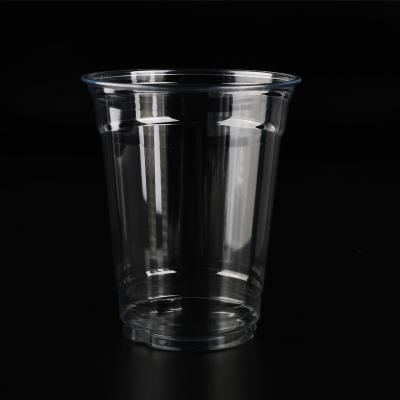 China 12oz-89 12oz 360ml Biodegradable Single Wall Compostable Cold Clear Plastic Juice Drinking Cup for sale