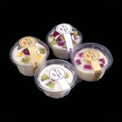 China 7oz 8oz 9oz Food Container Salad Cup Disposable Eco-Friendly Soft Clear Disposable Bowl Plastic Tableware Outdoor Dessert Cups With L for sale