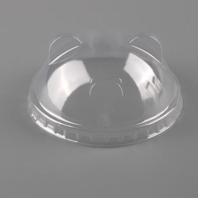 China 90mm Clear Dome Clear Plastic Lid For Disposable PP Cup for sale