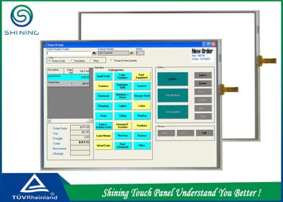 China Single Touch 4 Wire Resistive Touch Screen Panel 30Ω - 300Ω Resistance for sale