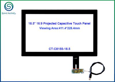 China Drive - free Capacitive Multi Touch Panel With Surface Hardness Above 6H 18.5