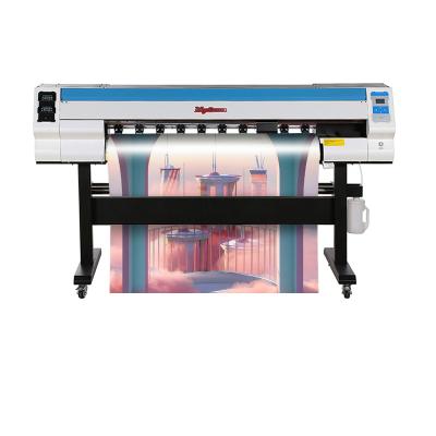 China Garment shops 1.2m head digital eco print DX5 DX7 XP600 I3200 advertising solvent inkjet printer for sale