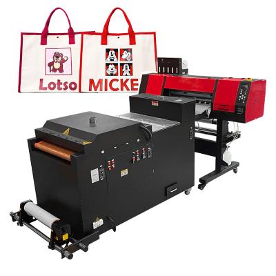 China Garment Shops Cheap New DTG DTF Printer PET Film T-shirt Printer 60cm Digital Transfer Film Heat Press Printer With Powder Shaking Machine for sale