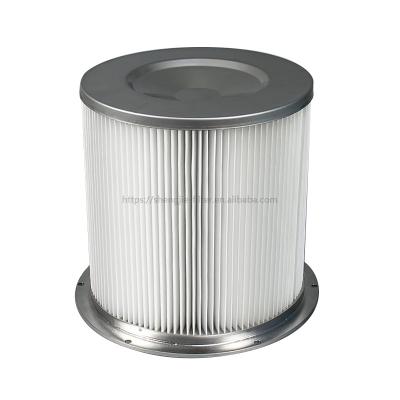 China Building Material Stores Flange Type Industrial Dust Collector Stainless Steel Dust Filter Cartridge Oval Air Filter Fume Mist Collector for sale