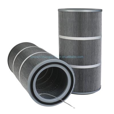 China Building Material Shops Cylindrical Air Filter Replacement Dust Collector Antistatic Dust Filter Element Dust Filter Element for sale