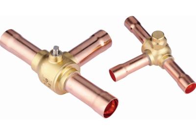 China Temperature Resistant 3 Way Brass Ball Valve For Refrigerants DN4~DN100 for sale