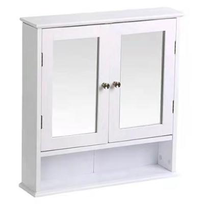 China Modern mirrored bathroom cabinet, wall mounted storage with single door, bathroom medicine cabinet for sale