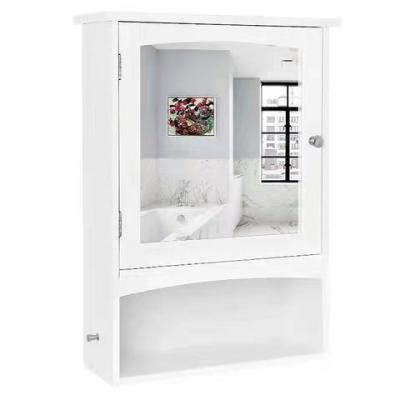 China Modern Single Door White Bathroom Cabinet for sale