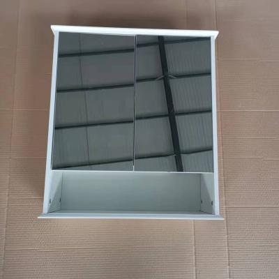 China Modern easy installation of a three-storey bathroom cabinet with a mirror for sale