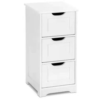 China Household 3 Scoops Cabinet White Bathroom Cabinet Adjustable(Height) for sale