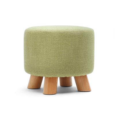 China Household Chair Small (Height) Adjustable Small Stool Fashion Shoe Stool Solid Wood Round Stool for sale