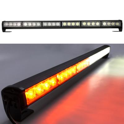 China Strobe Light Bar 12V 27 Inch Red Blue Orange Color 24 Led Strobe Light Bar for sale