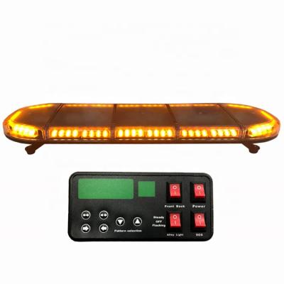 China EEC R65 CE amber roof mount truck traffic red blue warning hazard advisor emergency warning light bar with driveway light for sale