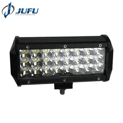 China Aluminum Housing 7 Inch 3 Row 72W LED UTV 4X4 LED Offroad Light Bar for sale